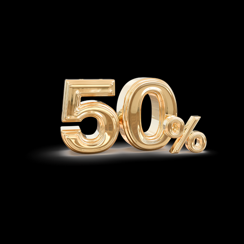 50% sparen