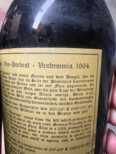 Cantina Social dei Colli Novaresi Garmino 1964