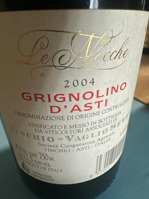 Grignolino d'Asti Vinchio Vaglio Serra 2004