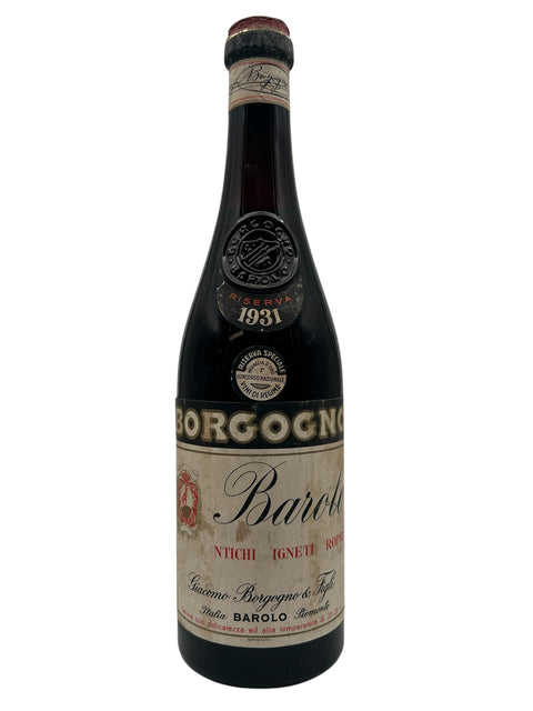 Barolo Piedmonte Giacomo Borggno & Figli 1931 Riserva