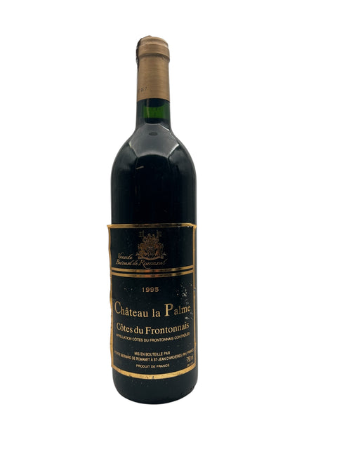 Flasche Rotwein Château la Palme 1995 aus Frankreich