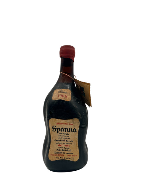 Flasche Rotwein Spanna del Castello aus dem Jahr 1966