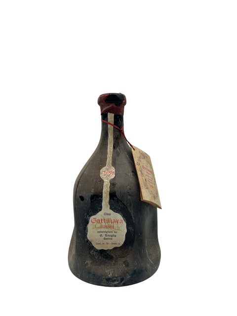 Flasche Gattinara G. Grogola 1978 Rotwein mit Etikett