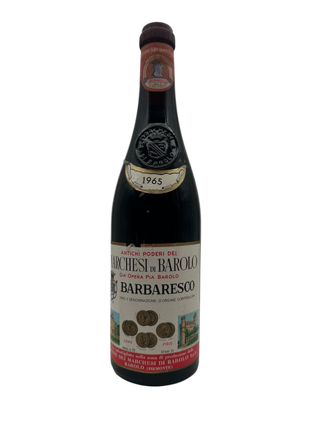 Flasche Rotwein Barbaresco Marchesi di Barolo 1965