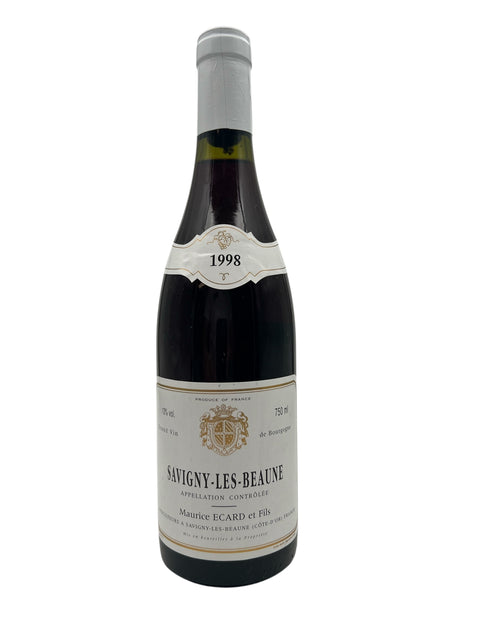 Flasche Savigny-les-Beaune Maurice Ecard 1998 Rotwein