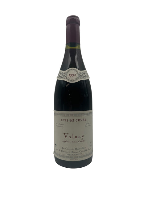 Flasche Rotwein Volnay Les Caves des Hautes-Côtes 1992
