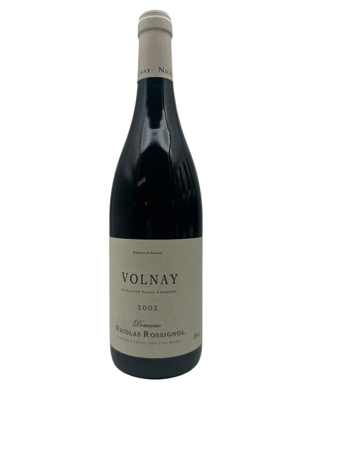 Flasche Rotwein Volnay Nicolas Rossignol 2002