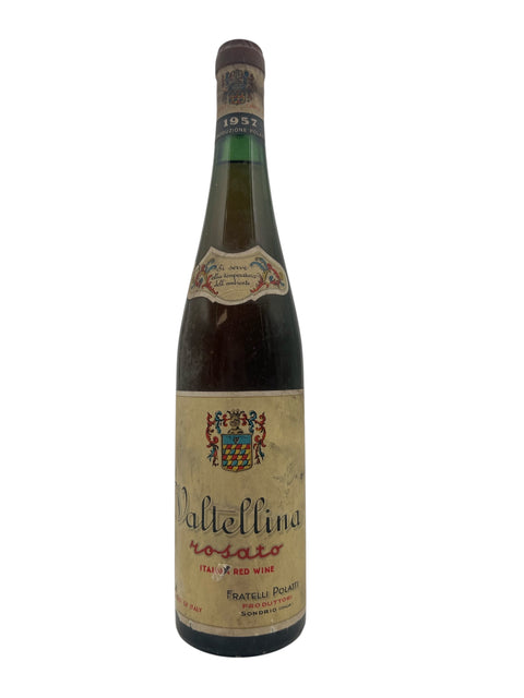Flasche Veltlin-Rotwein von Fratelli Polatti 1957