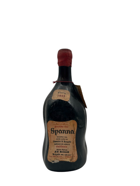 Flasche Spanna Castello di Lozzolo 1957 mit Originaletikett
