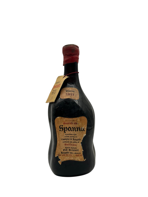 Flasche Spanna Castello di Lozzolo 1957 mit Etikett