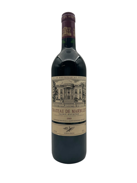 Flasche Rotwein Chateau de Marbuzet 1989