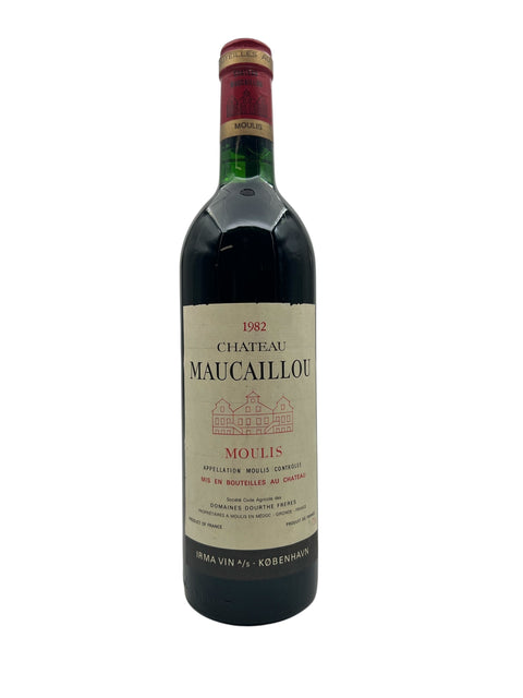 Flasche Rotwein Chateau Maucaillou 1982