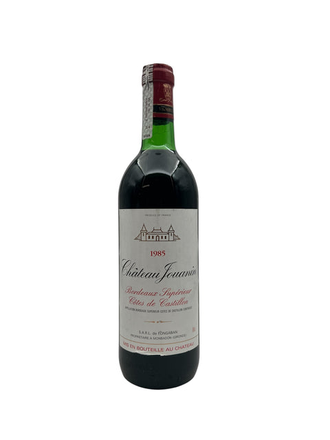 Château Jouanin 1985 Flasche Rotwein aus Côtes de Castillon