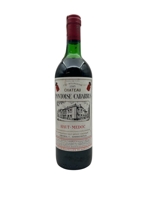 Flasche Rotwein Pontoise Cabarrus Château 1985 aus Haut-Médoc