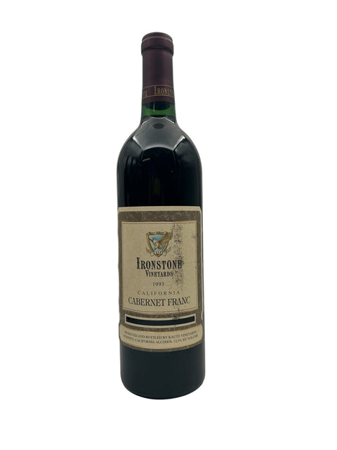 Flasche Rotwein Ironstone Cabernet Franc 1993