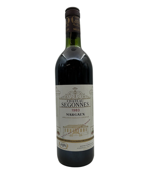 Flasche Rotwein Chateau Segonnes 1983 Margaux