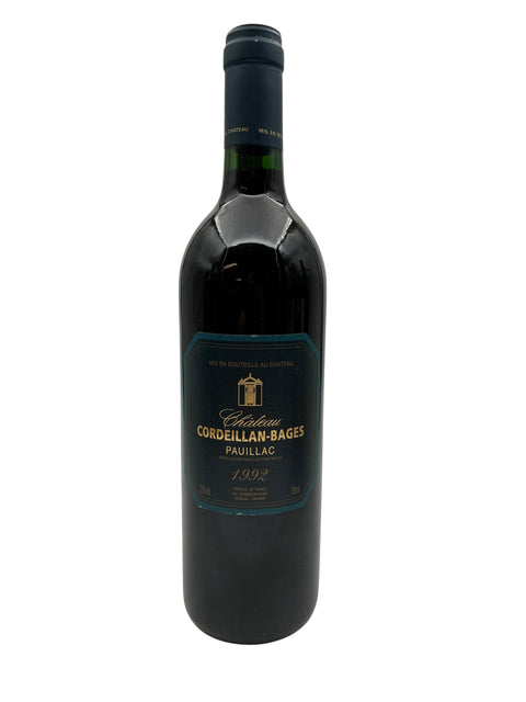 Flasche Rotwein Château Cordeillan-Bages 1992