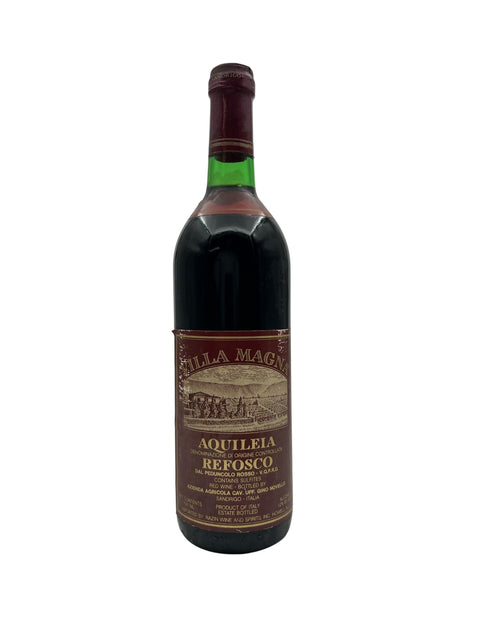 Flasche Refosco Villa Magna 1975 italienischer Rotwein