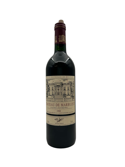 Flasche Rotwein Chateau de Marbuzet 1988