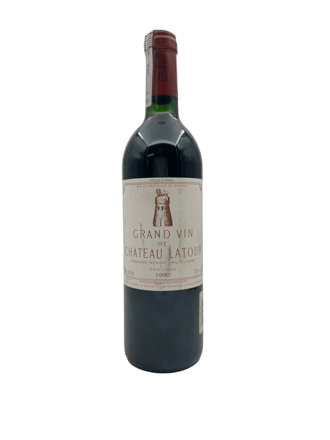Flasche Grand Vin de Château Latour aus dem Jahr 1992