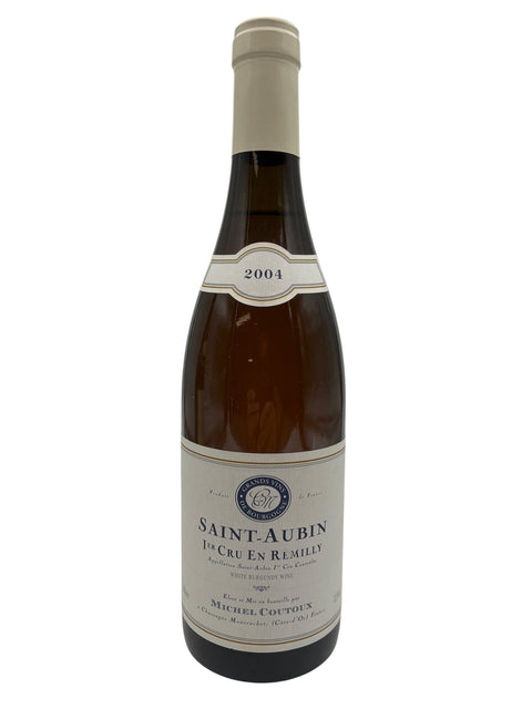 Flasche Weißwein Saint-Aubin Michel Coutoux 2004
