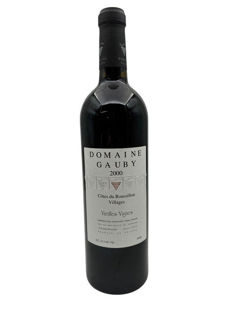 Flasche Vieilles Vignes Domaine Gauby 2000 Rotwein aus den Dörfern der Côtes du Roussillon