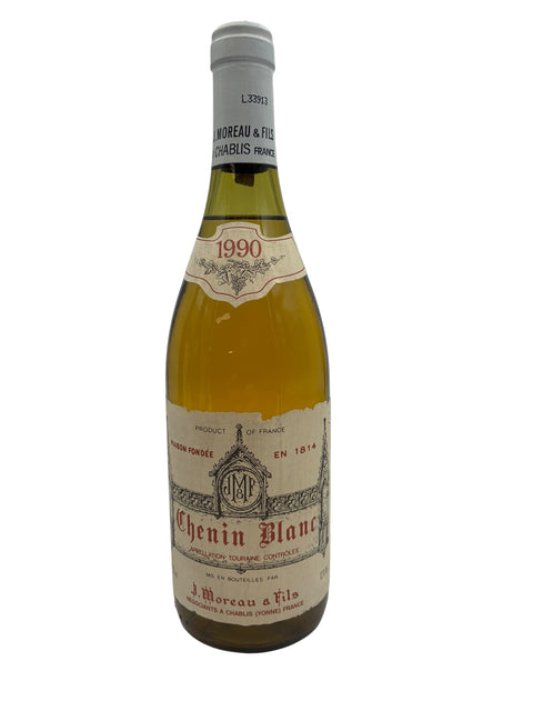 Chenin Blanc J Moreau & Fils 1990 Flasche
