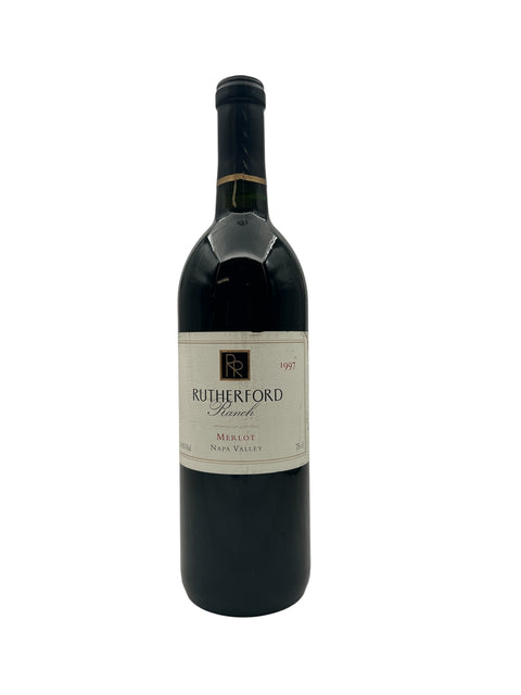 Eine Flasche Rutherford Ranch Merlot 1997 aus dem Napa Valley
