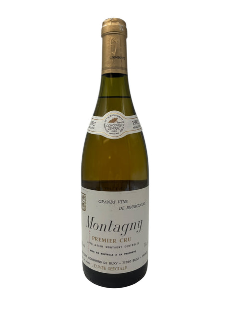 Flasche Montagny Premier Cru Weißwein von Vignerons de Buxy