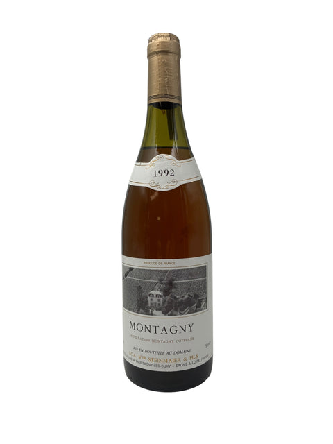 Flasche Weißwein Montagny VVB Steinmaier 1992