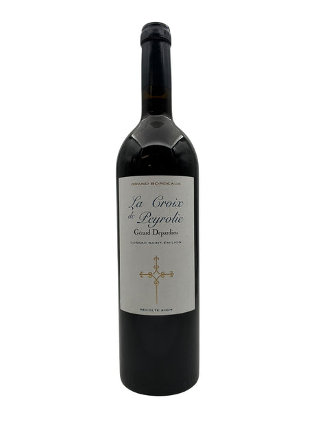 Flasche Rotwein La Croix de Peyrolie Gérard Depardieu 2004