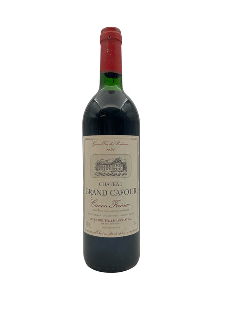 Flasche Rotwein Grand Cafour Chateau 1996