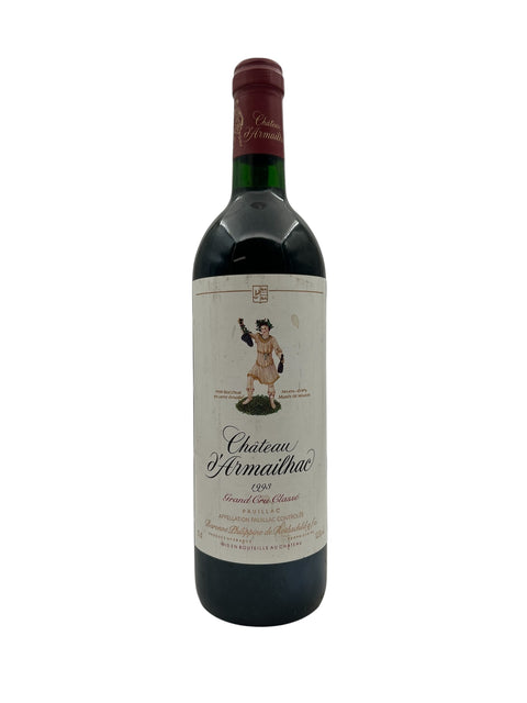 Flasche Rotwein Château d'Armailhac 1998