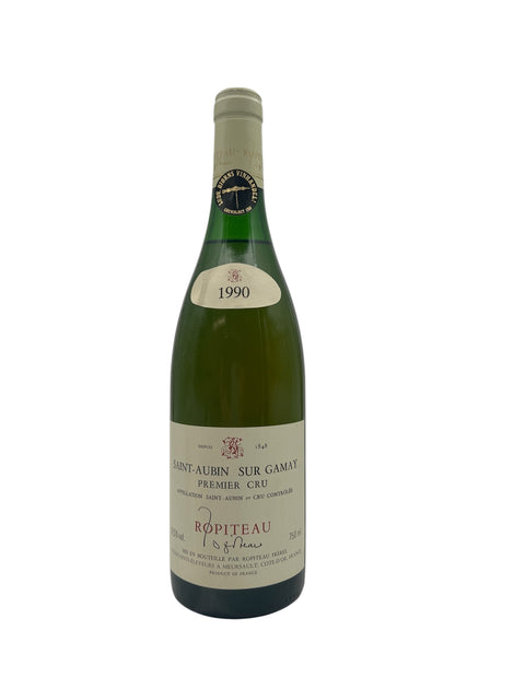 Flasche Weißwein Saint-Aubin Ropiteau 1990