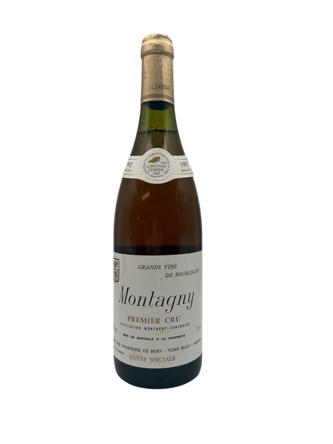 Flasche Montagny Premier Cru 1992 von Vignerons de Buxy