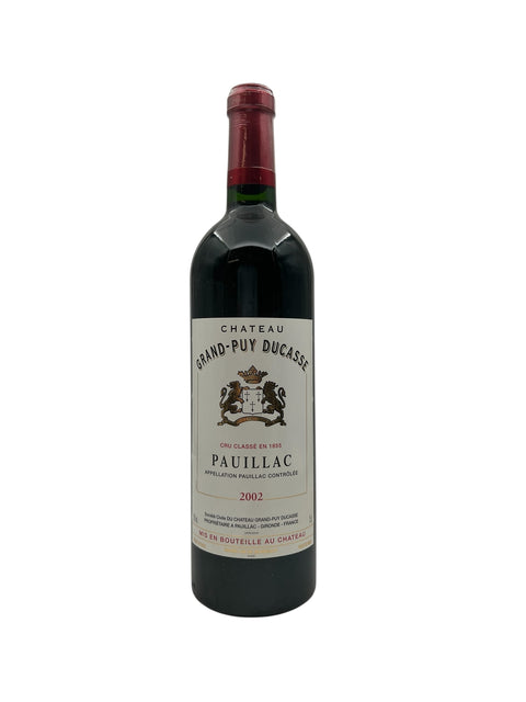 Flasche Rotwein Pauillac Grand-Puy Ducasse 2002