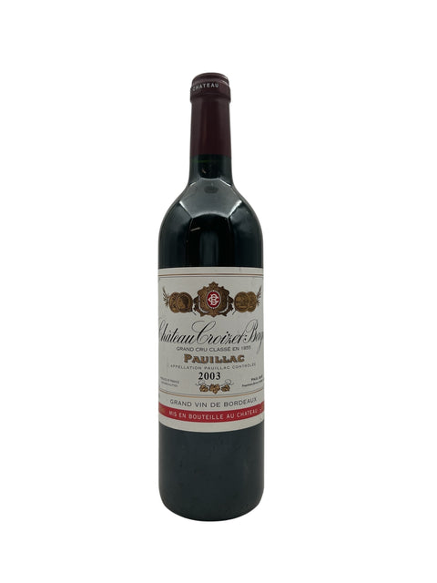 Flasche Chateau Croizet Bages 2003 aus Pauillac
