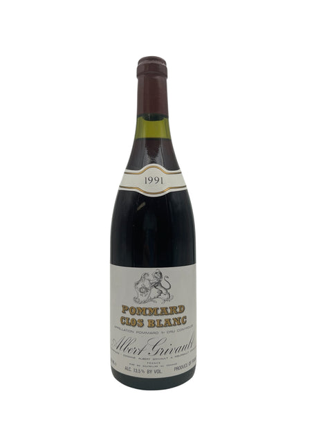 Flasche Pommard Clos Blanc von Albert Grivault 1991
