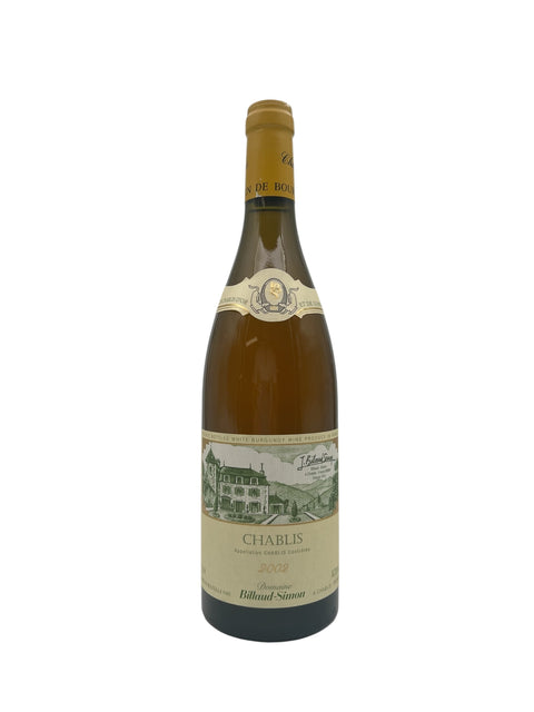 Flasche Chablis Billaud-Simon 2002 Weißwein