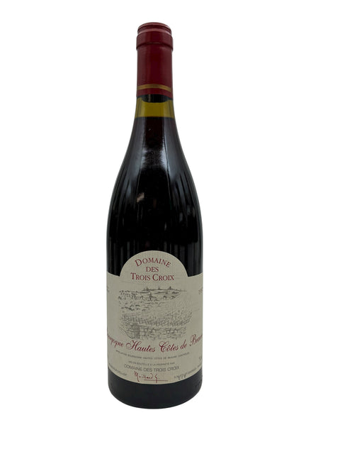 Flasche Burgunder-Rotwein Domaine des Trois Croix 1978