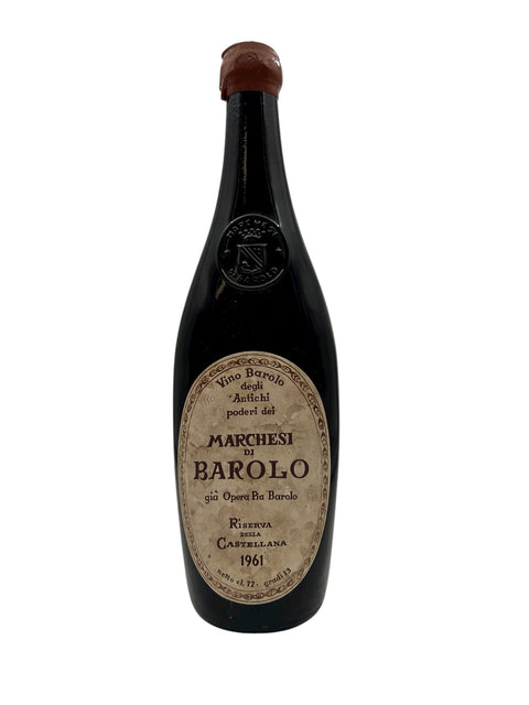 Flasche Rotwein Barolo Marchesi di Barolo 1961