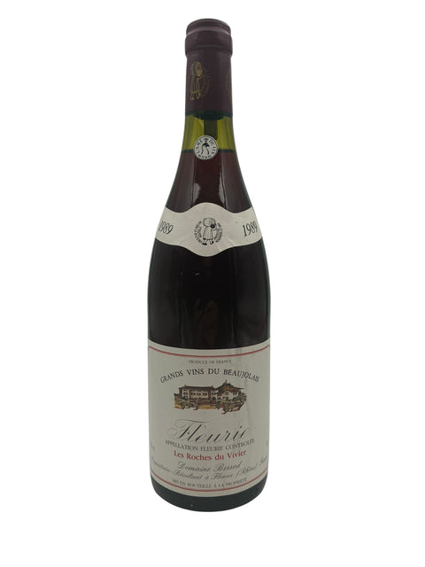 Flasche Fleurie Domaine Berrod 1989 Rotwein