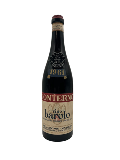 Barolo-Rotwein aus dem Jahr 1961 vom Produzenten Giacomo Conterno