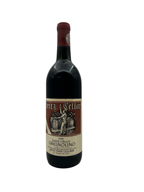 Flasche Rotwein Grignolino Heitz Cellar 1988 aus dem Napa Valley