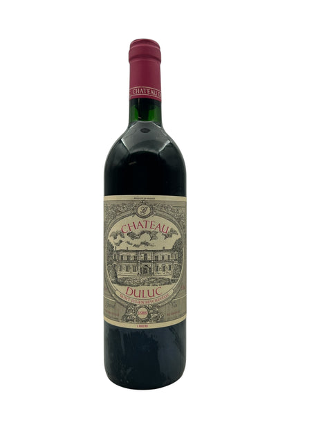 Flasche Château Duluc 1989 mit detailliertem Etikett