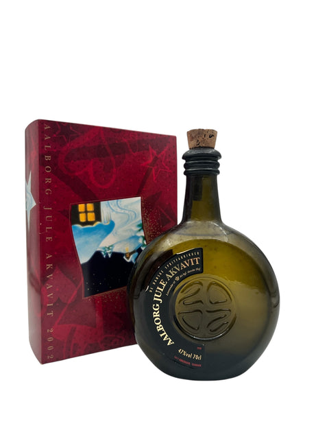 Aalborg Weihnachts-Akvavit-Flasche mit Geschenkbox