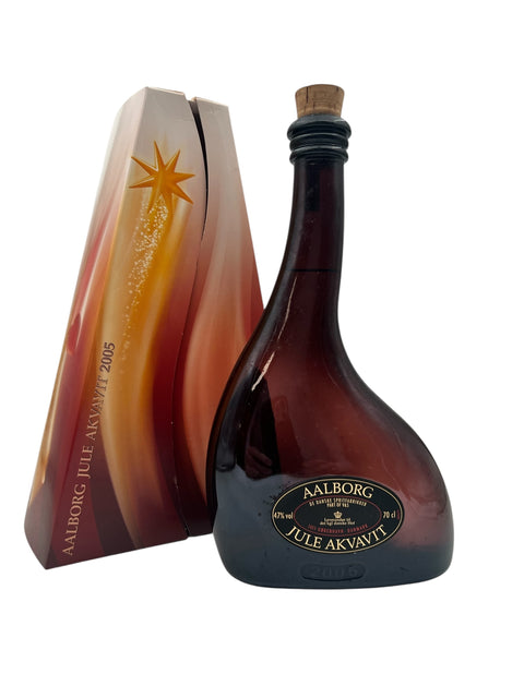 Aalborg Jule Akvavit 2005 Flasche mit Box