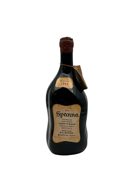 Italienischer Rotwein Spanna aus der Flasche 1955
