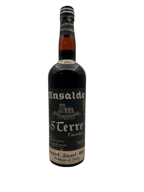 Flasche 5 Terre Ansaldo Liquoroso Dessertwein aus dem Jahr 1985