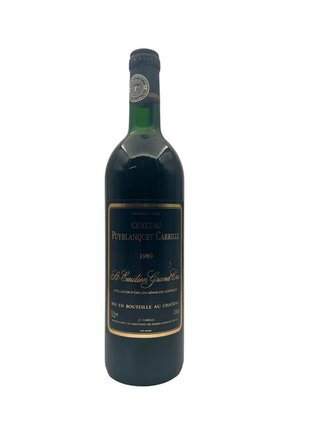 Flasche St. Emilion Grand Cru Puyblanquet Carrille 1989
